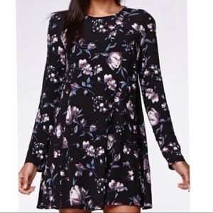 Floral Black Dress